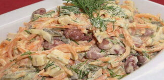 Салат с корейской морковью