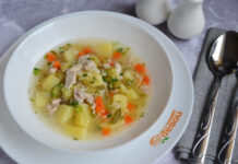 Рыбный суп с солеными огурцами